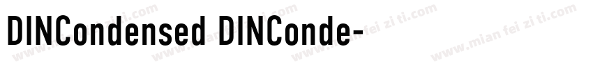 DINCondensed DINConde字体转换